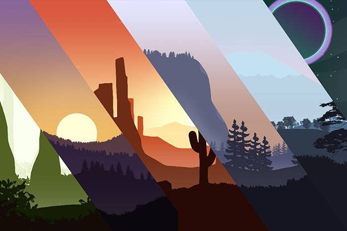 2D Parallax Backgrounds