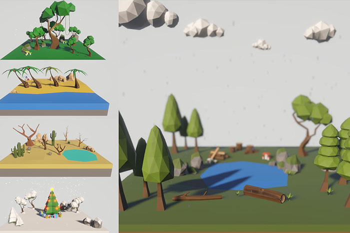 Low Poly Nature Biomes